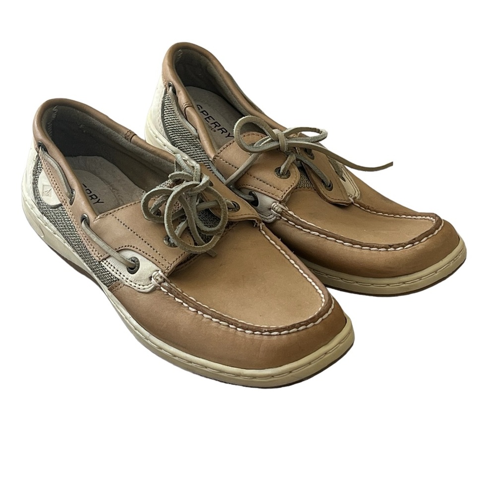 Sperry | Top slider leather slip on boat shoes men’s size 9.5
